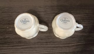 Juego de 2 Tazas de Porcelana Queen's China