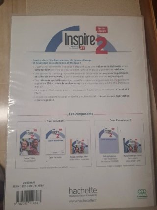 Libro Inspire 2 A2 Francés Escuela de Idiomas Nuev