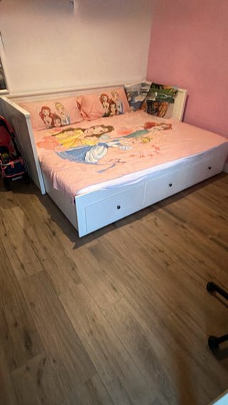 Cama Diván Ikea Blanca con Cajones