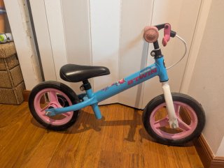 Bicicleta de equilibrio Btwin rosa/azul