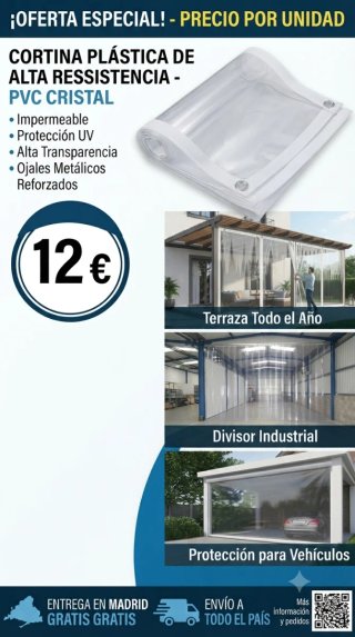 Cortina in PVC Cristallo