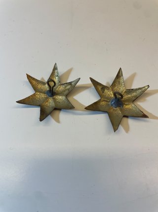 2 Estrellas 6 Puntas Ejército Alfonso XIII 3,5cm