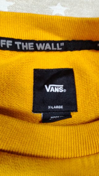 Sudadera Vans Amarilla y Verde Talla XL