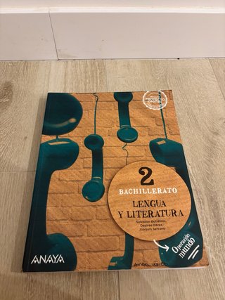Libro Lengua y literatura, 2 Bachillerato ANAYA