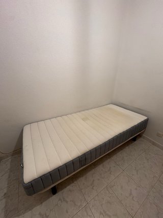Somier Tapizado y colchón 90x200