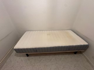 Somier Tapizado y colchón 90x200