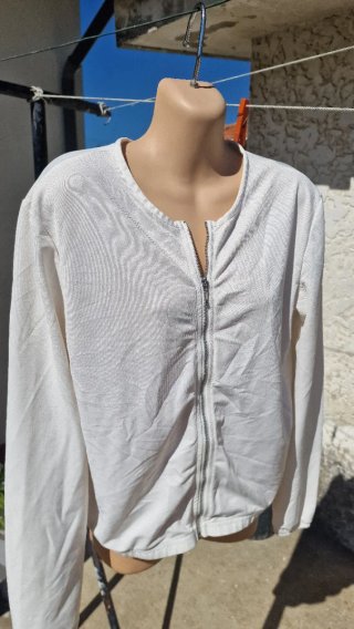 Casaco Casual Esmara Branco com Fecho