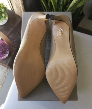 Sapatos de Salto Alto Evalinda Bege Tam 40