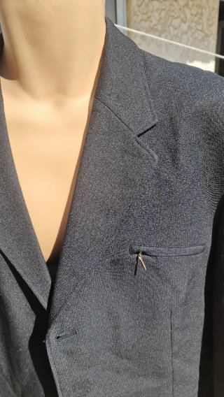 Blazer Clássico Cinzento Escuro Tamanho 52