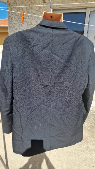 Blazer Clássico Cinzento Escuro Tamanho 52
