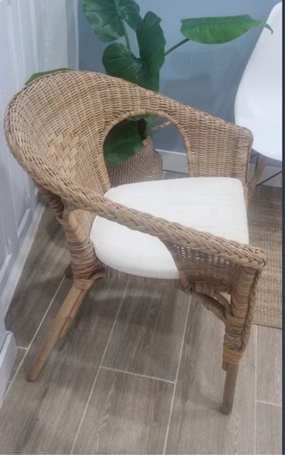 Sillón de mimbre Ikea