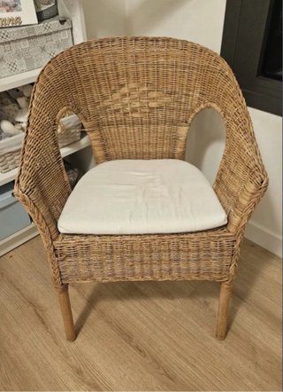 Sillón de mimbre Ikea