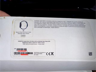 Apple Watch SE 44mm Preto/Azul Marinho