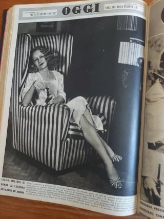 Settimanale OGGI matrimonio regina Elisabetta 1947