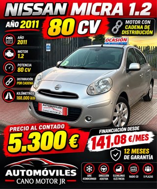 Nissan Micra 2011 1.2 gasolina 80cv etiqueta C