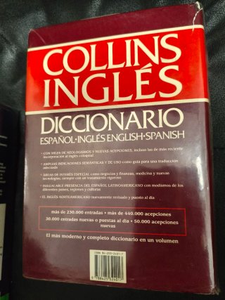 Diccionario de ingles-español Collins,gran formato