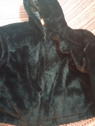 Chaqueta pelo negra talla L