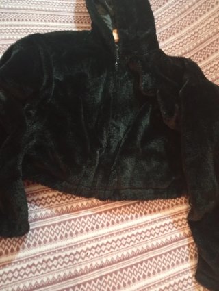 Chaqueta pelo negra talla L