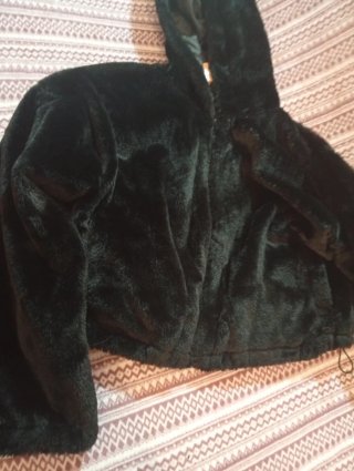 Chaqueta pelo negra talla L