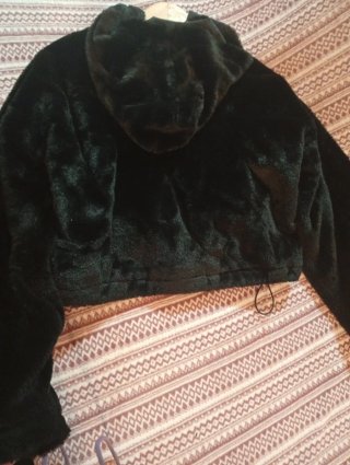 Chaqueta pelo negra talla L