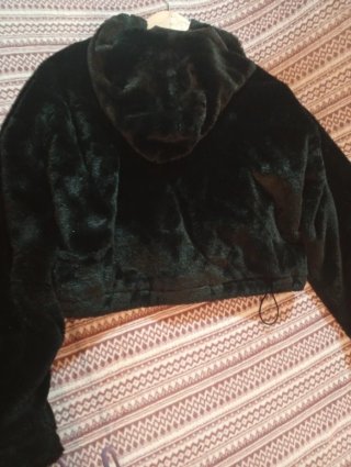 Chaqueta pelo negra talla L