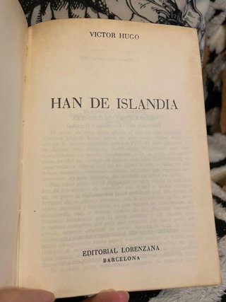 Hans de Islandia. Victor Hugo. Ed Lorenzana 2a Ed