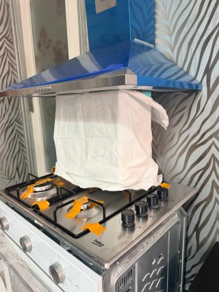 Conjunto cocina: horno, fuego y campana