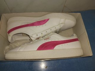 Zapatillas Puma Basket Blancas y Rosas