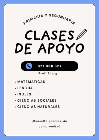 Profesora particular primaria y secundaria