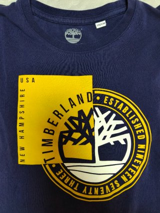 Camiseta Manga Larga Timberland Azul Talla 10