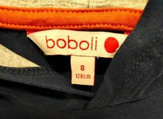 Sudadera con capucha Boboli azul talla 8