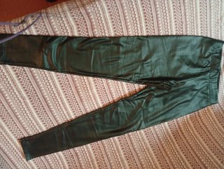 Mayas polipiel efecto piel negro talla S