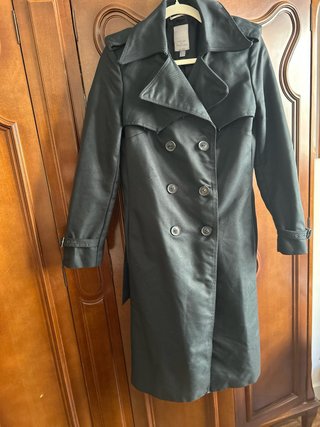 Gabardina mujer verde oscuro