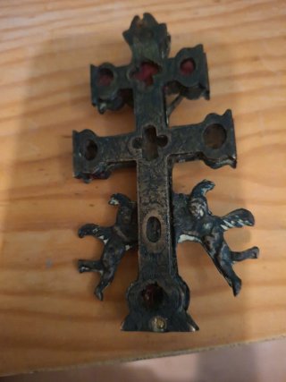 Cruz de Caravaca de Bronce S.XIX