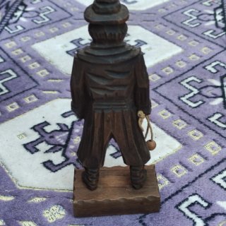 Figura Gaucho Argentino Tallado a Mano años 80