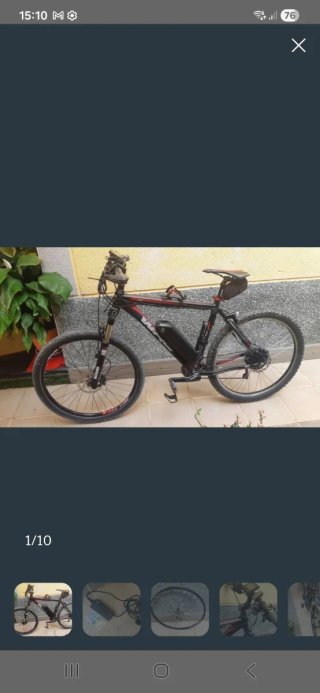 Bicicleta con motor eléctrico