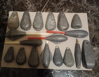 Plomos de pesca variados