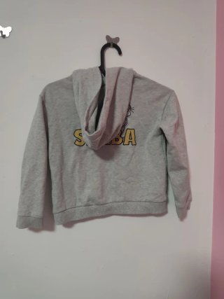 Sudadera Gris El Rey León con Cremallera