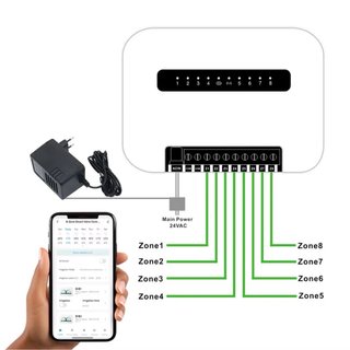 Programador Riego WiFi 8 Zonas Tuya SmartLife