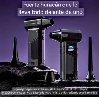SOPLADOR "SÚPER POWER TURBO FAN LUZ LED-PANTALLA".