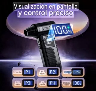 SOPLADOR "SÚPER POWER TURBO FAN LUZ LED-PANTALLA".