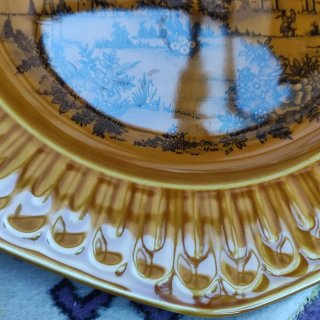 Plato Vintage Pontesa Alfar Etrusco Mostaza