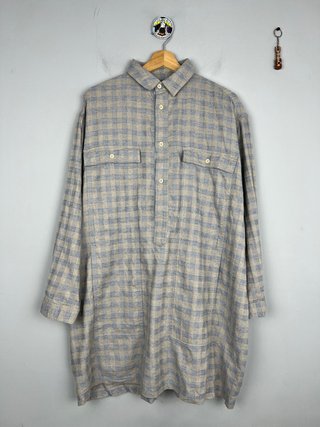 Camisa larga vintage cuadros Henrik Vibskov