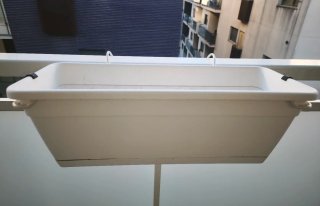 3 Macetas Jardineras con Soporte Balcón