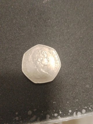 Moneda 50 peniques 1969