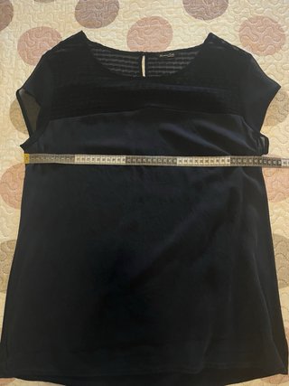 Blusa Massimo Dutti azul marino  Talla XL