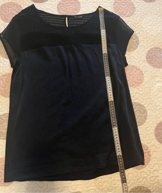 Blusa Massimo Dutti azul marino  Talla XL