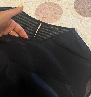 Blusa Massimo Dutti azul marino  Talla XL