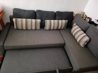 Sofá cama gris