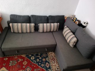 Sofá cama gris